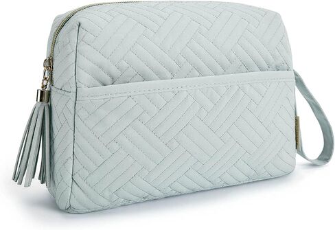 BAGSMART Small Makeup Bag, Travel Cosmetic Bag Make Up Pouch Small Travel Zipper Pouch,Water-resistant Toiletry Bag,Makeup Organizer Bag for Women,Black in Saudi Arabia
