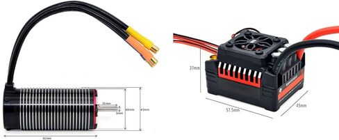 محرك بدون فرشاة بمقياس 1/8 وESC، محرك بدون فرشاة بقدرة 4092 1450KV مع محرك بدون فرشاة 150A ESC محرك بدون فرشاة بمقياس 1/7 1/8 ومجموعة Esc in Kuwait
