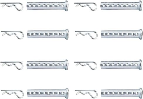 Heavy Duty Adjustable Clevis Pin ,Fastener Tool Size 1/2 x 2inch Zinc Steel 8 Holes W/ Matching R- Clip (8) in Saudi Arabia