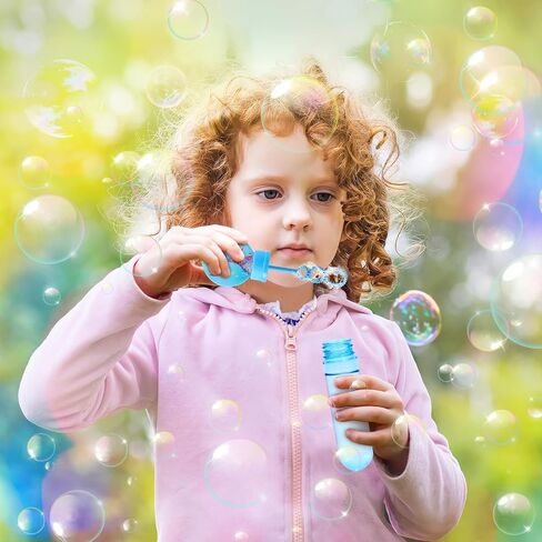 Winrayk 24Pcs Mermaid Bubble Wands for Kids Bubbles Party Favors Mini Bubbles Bulk Mermaid Party Favors Birthday Supplies Valentine Gift Christmas Toy Easter Wedding Mermaid Bubbles Goodie Bag Stuffer in Saudi Arabia