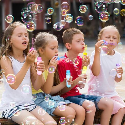Winrayk 24Pcs Mermaid Bubble Wands for Kids Bubbles Party Favors Mini Bubbles Bulk Mermaid Party Favors Birthday Supplies Valentine Gift Christmas Toy Easter Wedding Mermaid Bubbles Goodie Bag Stuffer in Saudi Arabia