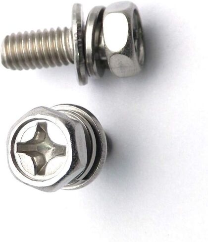 Stainless Steel Motorcycle Battery Terminal M6 x14mm Bolt Square Nut Kit Scooter White Zinc Plated in Saudi Arabia