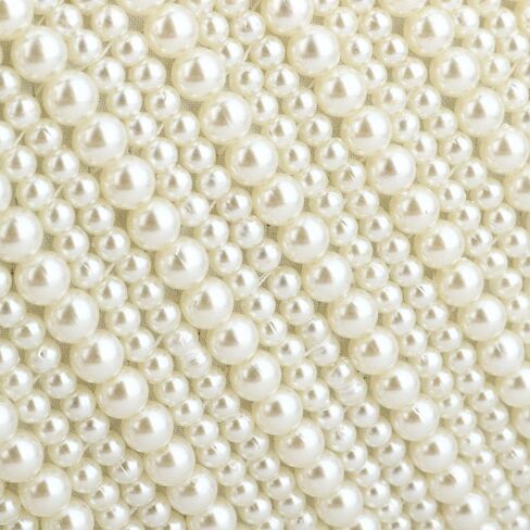 Tmore Women Pearl Clutch Purse Beaded Bride Evening Handbag for Wedding Prom with Chain in Saudi Arabia