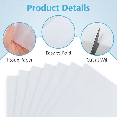 100 ورقة مناديل بيضاء كبيرة لأكياس الهدايا، مناديل ورقية خالية من الأحماض لتخزين الأنسجة، أوراق ورقية غير مخزنة من اللجنين، ورق أرشيفي خالٍ من اللجنين للمنسوجات، تغليف هدايا عيد الميلاد in Kuwait