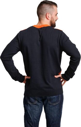 FOCO Men's NFL Big Logo Two Tone Knit Sweater in Saudi Arabia