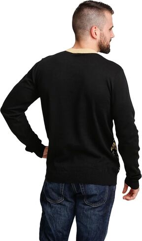 FOCO Men's NFL Big Logo Two Tone Knit Sweater in Saudi Arabia