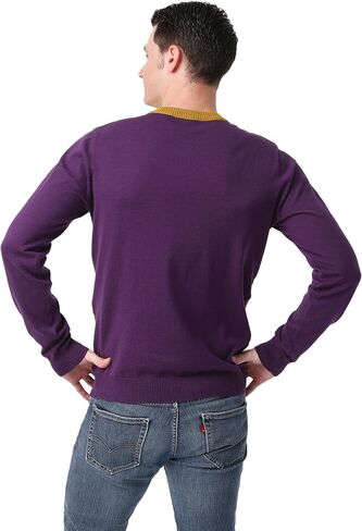 FOCO Men's NFL Big Logo Two Tone Knit Sweater in Saudi Arabia