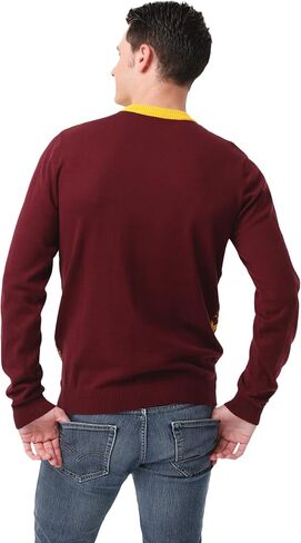 FOCO Men's NFL Big Logo Two Tone Knit Sweater in Saudi Arabia