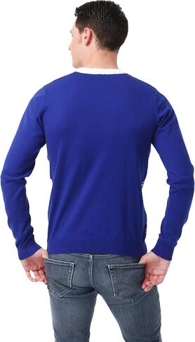 FOCO Men's NFL Big Logo Two Tone Knit Sweater in Saudi Arabia
