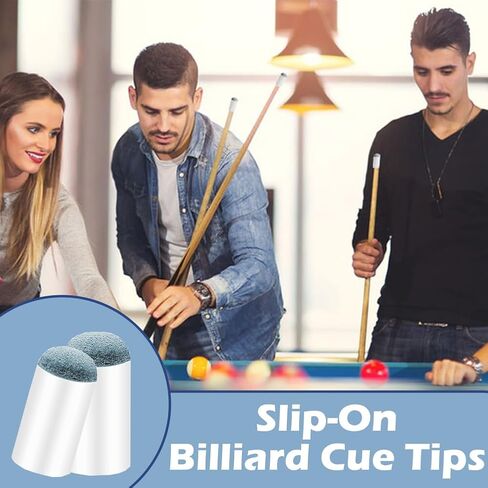 40 قطعة من أطراف عصا البلياردو سهلة الارتداء، 4 مقاسات بديلة، أطراف سهلة الارتداء، 9 مم/10 مم/12 مم/13 مم، مجموعة بديلة لعشاق البلياردو in Kuwait