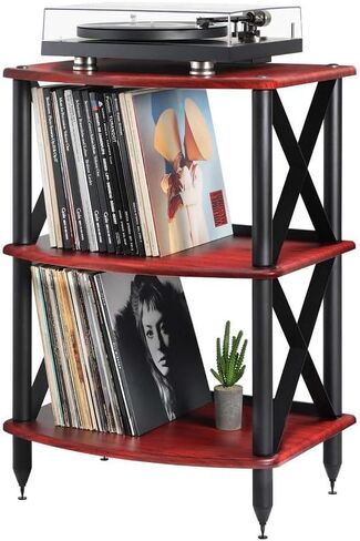 حامل حامل القرص الدوار لمشغل التسجيل Pangea Audio Vulcan TT LP مع تخزين الفينيل من ألياف الكربون والفينيل in Kuwait