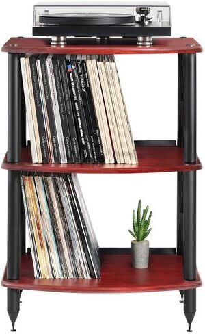 حامل حامل القرص الدوار لمشغل التسجيل Pangea Audio Vulcan TT LP مع تخزين الفينيل من ألياف الكربون والفينيل in Kuwait