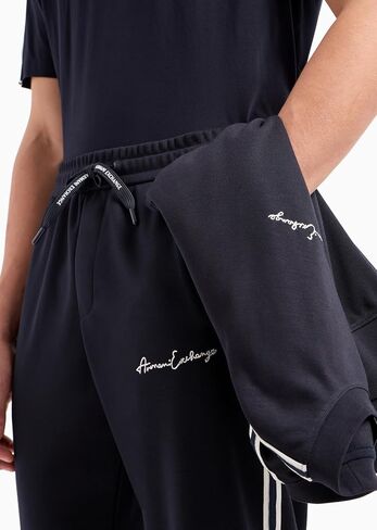 A｜X ARMANI EXCHANGE Men's Signature Logo Stretch Poly Viscose Jogger Pants in Saudi Arabia