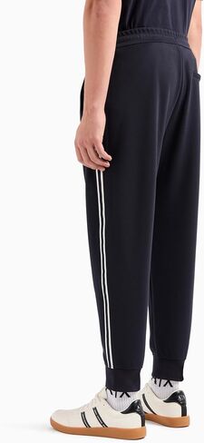 A｜X ARMANI EXCHANGE Men's Signature Logo Stretch Poly Viscose Jogger Pants in Saudi Arabia