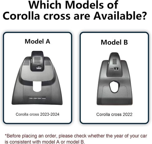 كاميرا داش كام أمامية 4K وخلفية 1080P مناسبة خصيصًا لسيارة Toyota Corolla Cross 2023 2024 (الموديل A)، LE L XLE، مظهر مصنع OEM، فيديو 2160P UHD، واي فاي مدمج وتطبيق، سهل الاستخدام، بطاقة 128 جيجابايت in Kuwait