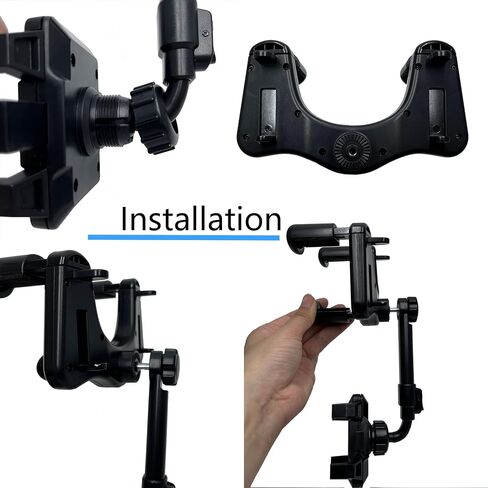 Phone Holders for Your Car Rear View Mirror Phone Holder Multifunctional 360 Rotatable Rearview Mirror Mount Universal Car Cell Phone Holder in Saudi Arabia