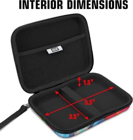 USA GEAR Small Travel Case for TENS Unit Muscle Stimulators Compatible with Belifu, HiDow, AUVON 2 Output Units - Case for TENS Unit, TENS Unit Pads, Cables - Scratch Resistant Interior (Case Only) in Saudi Arabia