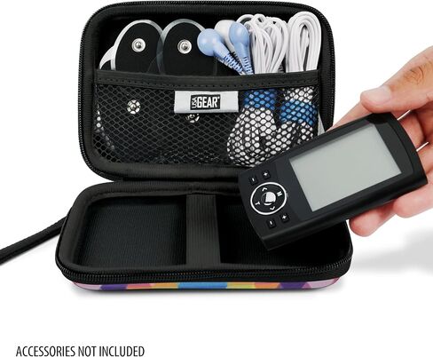 USA GEAR Small Travel Case for TENS Unit Muscle Stimulators Compatible with Belifu, HiDow, AUVON 2 Output Units - Case for TENS Unit, TENS Unit Pads, Cables - Scratch Resistant Interior (Case Only) in Saudi Arabia