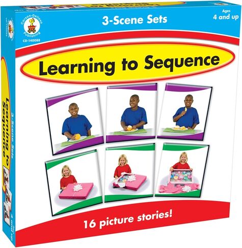 Carson-Dellosa Publishing 6-Scene, Learning to Sequence Multi, 8.6" x 9" x 1.8" in Saudi Arabia