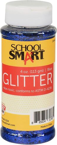 School Smart Craft Glitter, 4 Ounce Jar, Blue in Saudi Arabia