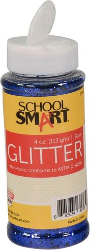 School Smart Craft Glitter, 4 Ounce Jar, Blue in Saudi Arabia