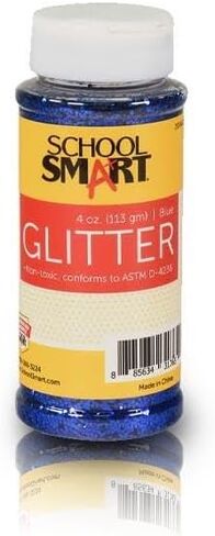 School Smart Craft Glitter, 4 Ounce Jar, Blue in Saudi Arabia