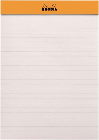 Rhodia 162012C - Stapled Notepad Le R No. 16 Black - A5 - Lined - 70 Detachable Sheets - Ivory Clairefontaine Paper 90 g/m - Velvety Touch Cover - Basics in Saudi Arabia