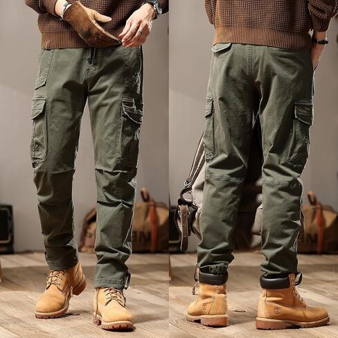 Men's Casual Cargo Pants Military Army Camo Combat Work Pants Slim Fit with Pockets Stretch Outdoor Jogger in Saudi Arabia