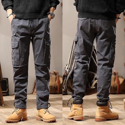 Men's Casual Cargo Pants Military Army Camo Combat Work Pants Slim Fit with Pockets Stretch Outdoor Jogger in Saudi Arabia