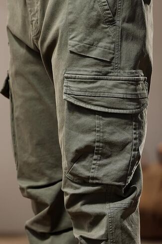 Men's Casual Cargo Pants Military Army Camo Combat Work Pants Slim Fit with Pockets Stretch Outdoor Jogger in Saudi Arabia