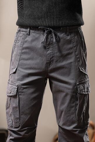 Men's Casual Cargo Pants Military Army Camo Combat Work Pants Slim Fit with Pockets Stretch Outdoor Jogger in Saudi Arabia
