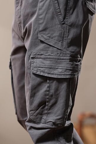 Men's Casual Cargo Pants Military Army Camo Combat Work Pants Slim Fit with Pockets Stretch Outdoor Jogger in Saudi Arabia