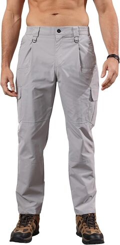 سراويل Lexiart الرجالية للمشي لمسافات طويلة، سراويل عسكرية تكتيكية خفيفة الوزن مضادة للتمزق للاستخدام الخارجي، سراويل العمل in Kuwait