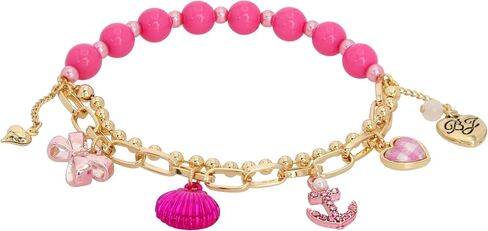 Betsey Johnson Womens Seashell & Anchor Charm Stretch Bracelet in Saudi Arabia