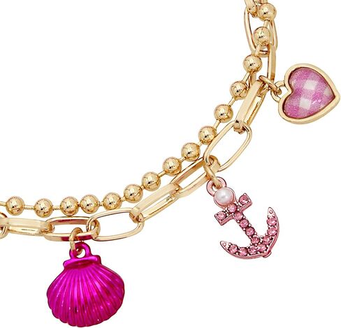 Betsey Johnson Womens Seashell & Anchor Charm Stretch Bracelet in Saudi Arabia