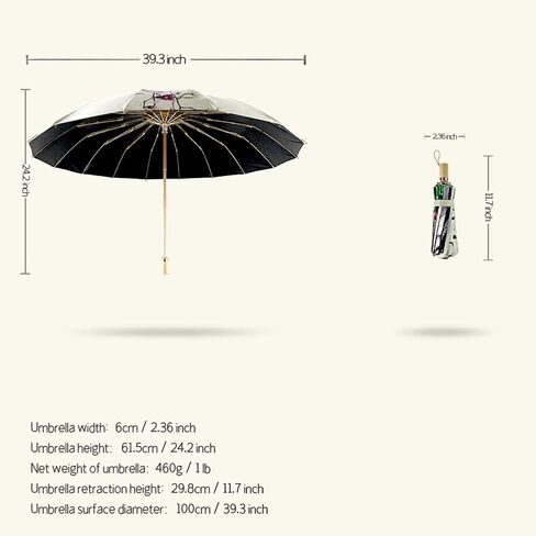 Travel Sun Umbrella - 16 Ribs Compact Umbrella, Windproof Parasol Umbrella with 99% UV Protection, Small Sun & Rain Pocket Umbrella for Girls and Women, Kids. Girls in Saudi Arabia