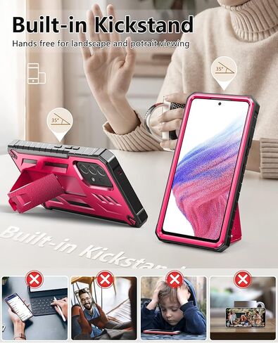 SOiOS for Samsung Galaxy A53 5G Case: Military Grade Protection Shockproof Phone Cover in Kuwait