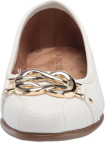 Aerosoles Women's Casual, Ballet, Flat, White, 8 in Saudi Arabia