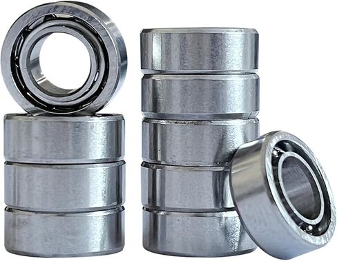 R188 محمل كروي مصغر مفتوح 1/4x1/2x3/16 محمل سبينر تململ مع قفص فولاذي 10 قطعة in Saudi Arabia