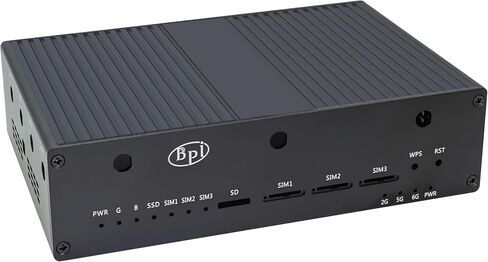 لوحة توجيه WiFi Banana Pi BPI-R4 WiFi 7 لاسلكية مزدوجة النطاق OpenWRT، مع MediaTek MT7988A (Filogic 880) SoC، تدعم 2X 10GbE SFP و4X GbE Gigabit Ethernet لبوابة المنزل الذكي NAS (الحزمة 2) in Saudi Arabia