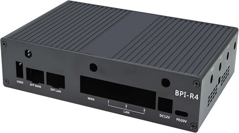 لوحة توجيه WiFi Banana Pi BPI-R4 WiFi 7 لاسلكية مزدوجة النطاق OpenWRT، مع MediaTek MT7988A (Filogic 880) SoC، تدعم 2X 10GbE SFP و4X GbE Gigabit Ethernet لبوابة المنزل الذكي NAS (الحزمة 2) in Saudi Arabia