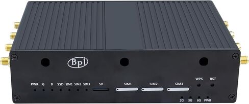 لوحة توجيه WiFi Banana Pi BPI-R4 WiFi 7 لاسلكية مزدوجة النطاق OpenWRT، مع MediaTek MT7988A (Filogic 880) SoC، تدعم 2X 10GbE SFP و4X GbE Gigabit Ethernet لبوابة المنزل الذكي NAS (الحزمة 2) in Saudi Arabia