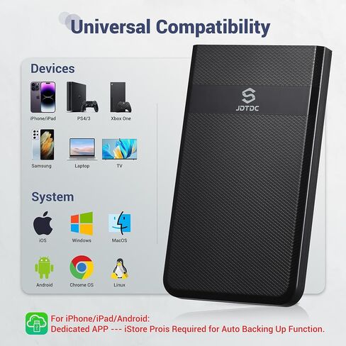Auto-Backup-Hard-Drive-Enclosure 2.5-SATA-Enclosure-USB C-Hard-Disk-Enclosure Auto-Backup-External-Hard-Drive-Enclosure-for-iPhone Android-Backup-SSD-Enclosure 7mm 9.5mm SATA-External-HDD-Enclosure in Kuwait