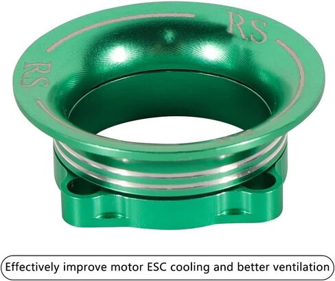 Unifizz ESC محرك معدني ESC غطاء مروحة تبريد غطاء مروحة معدنية مدخل الهواء مجموعة قنوات التبريد لـ 1/10 RC Sakura for Cherry D4 XIS HSP Drift Car Model Racing Car Cooling in Saudi Arabia
