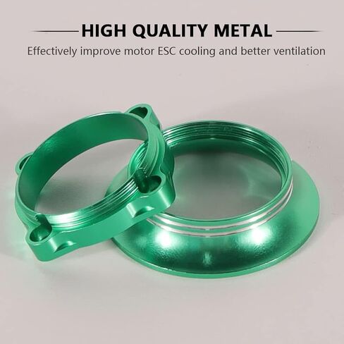 Unifizz ESC محرك معدني ESC غطاء مروحة تبريد غطاء مروحة معدنية مدخل الهواء مجموعة قنوات التبريد لـ 1/10 RC Sakura for Cherry D4 XIS HSP Drift Car Model Racing Car Cooling in Saudi Arabia