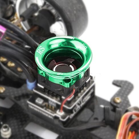 Unifizz ESC محرك معدني ESC غطاء مروحة تبريد غطاء مروحة معدنية مدخل الهواء مجموعة قنوات التبريد لـ 1/10 RC Sakura for Cherry D4 XIS HSP Drift Car Model Racing Car Cooling in Saudi Arabia