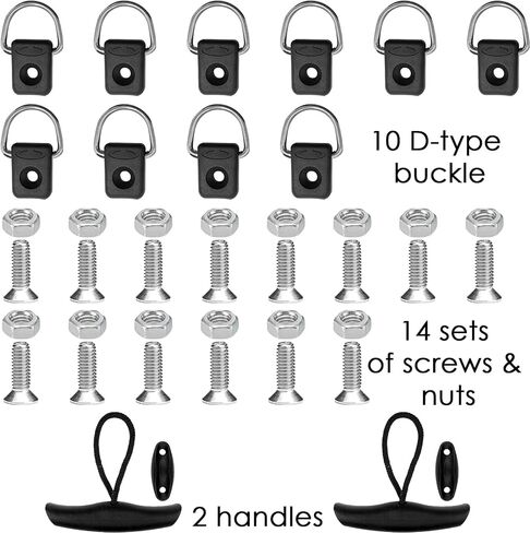 مجموعة مكونة من مقعدين مبطنين سميكين لقوارب الكاياك مع دعم مسند الظهر، ومقعد زورق مبطن سميك للغاية للجلوس على الجزء العلوي - مقعد قارب صيد فاخر مبطن بمقبض على شكل حرف T، و10 حلقات ثابتة على شكل حرف D وحقيبة تخزين قابلة للفصل in Kuwait