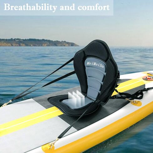 مجموعة مكونة من مقعدين مبطنين سميكين لقوارب الكاياك مع دعم مسند الظهر، ومقعد زورق مبطن سميك للغاية للجلوس على الجزء العلوي - مقعد قارب صيد فاخر مبطن بمقبض على شكل حرف T، و10 حلقات ثابتة على شكل حرف D وحقيبة تخزين قابلة للفصل in Kuwait