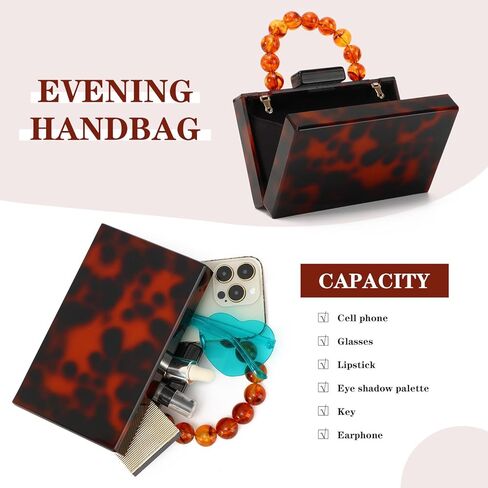 Freie Liebe حقيبة يد من الأكريليك محفظة مسائية حقيبة يد رسمية للنساء حقيبة صغيرة لحفلات الزفاف وحفلات الكوكتيل والحفلات الراقصة in Kuwait