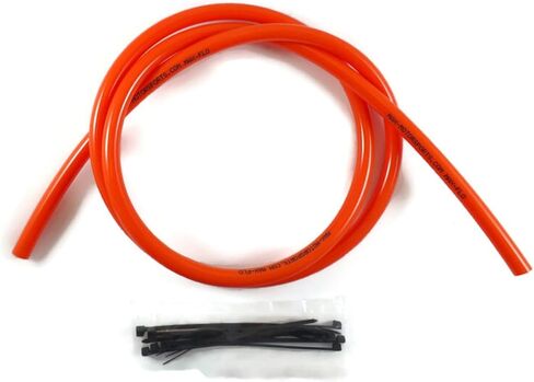 4' x 1/4 ID (6.4mm) x 3/8 OD Fuel Hose Line Mx ATV Dirtbike (Clear Purple) 1/4in ID x 3/8in OD in Saudi Arabia
